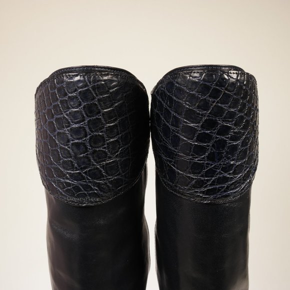 Amazing Gucci Boots with Alligator Croc Leather Rare - Picture 5 of 16